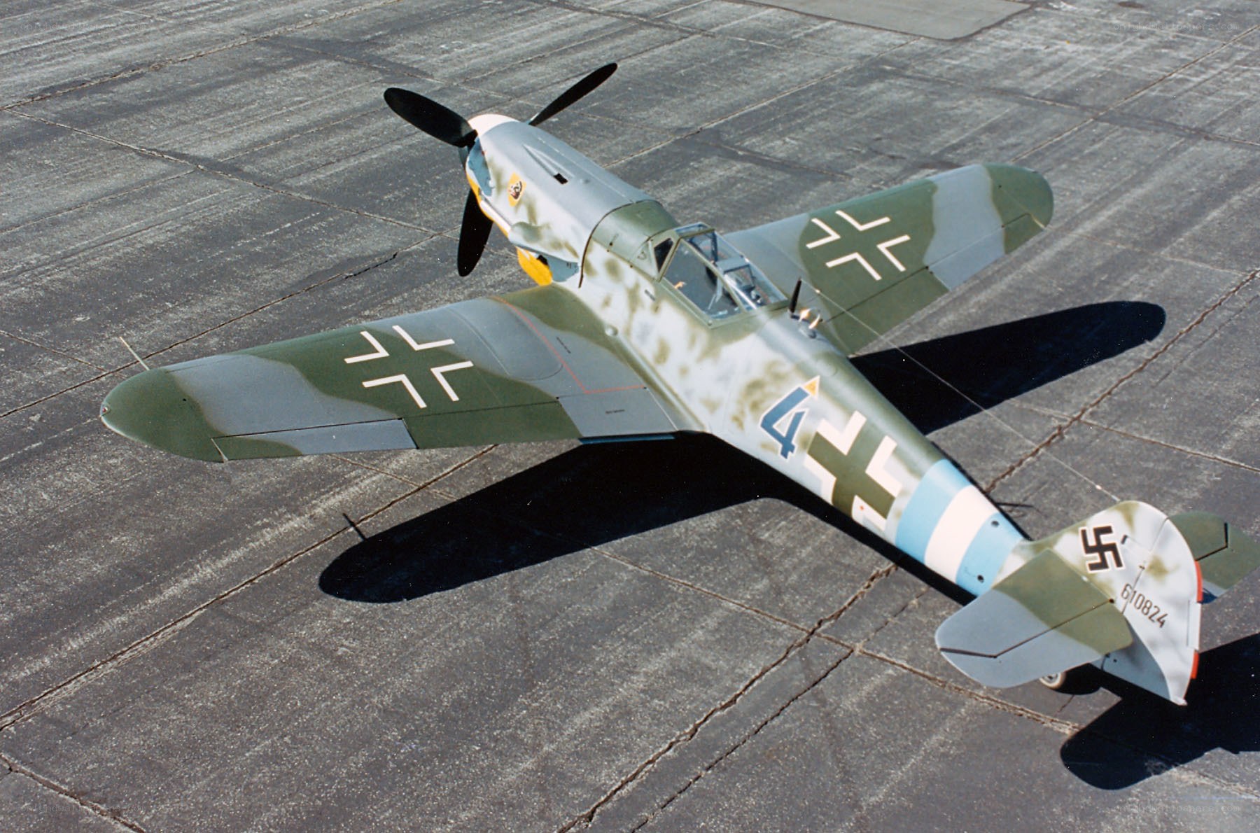 German fighter plane on tarmac