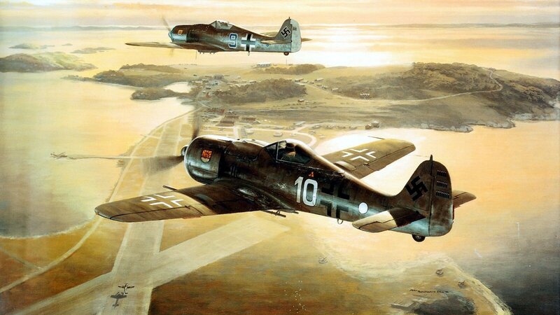 German Fighter Planes — Brown