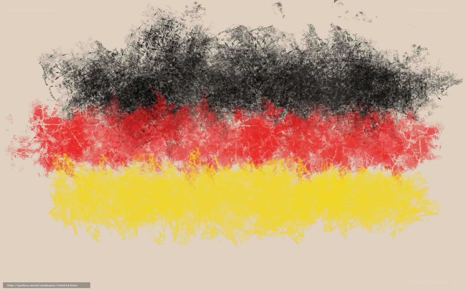 German flag artistic rendering