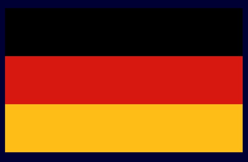 German Flag — Black, Neutral, Vector Art, Red