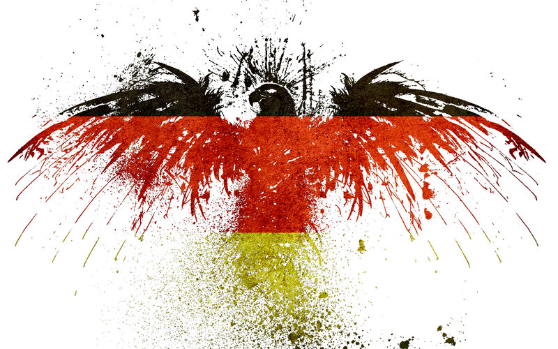 German flag eagle art