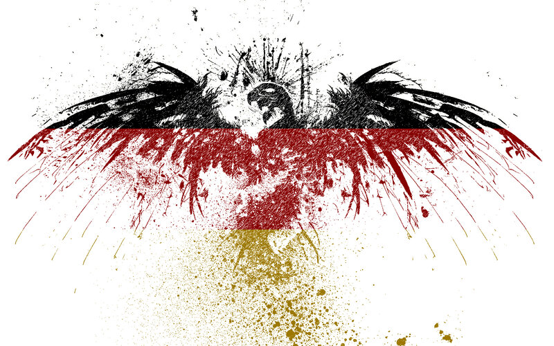 German flag eagle art
