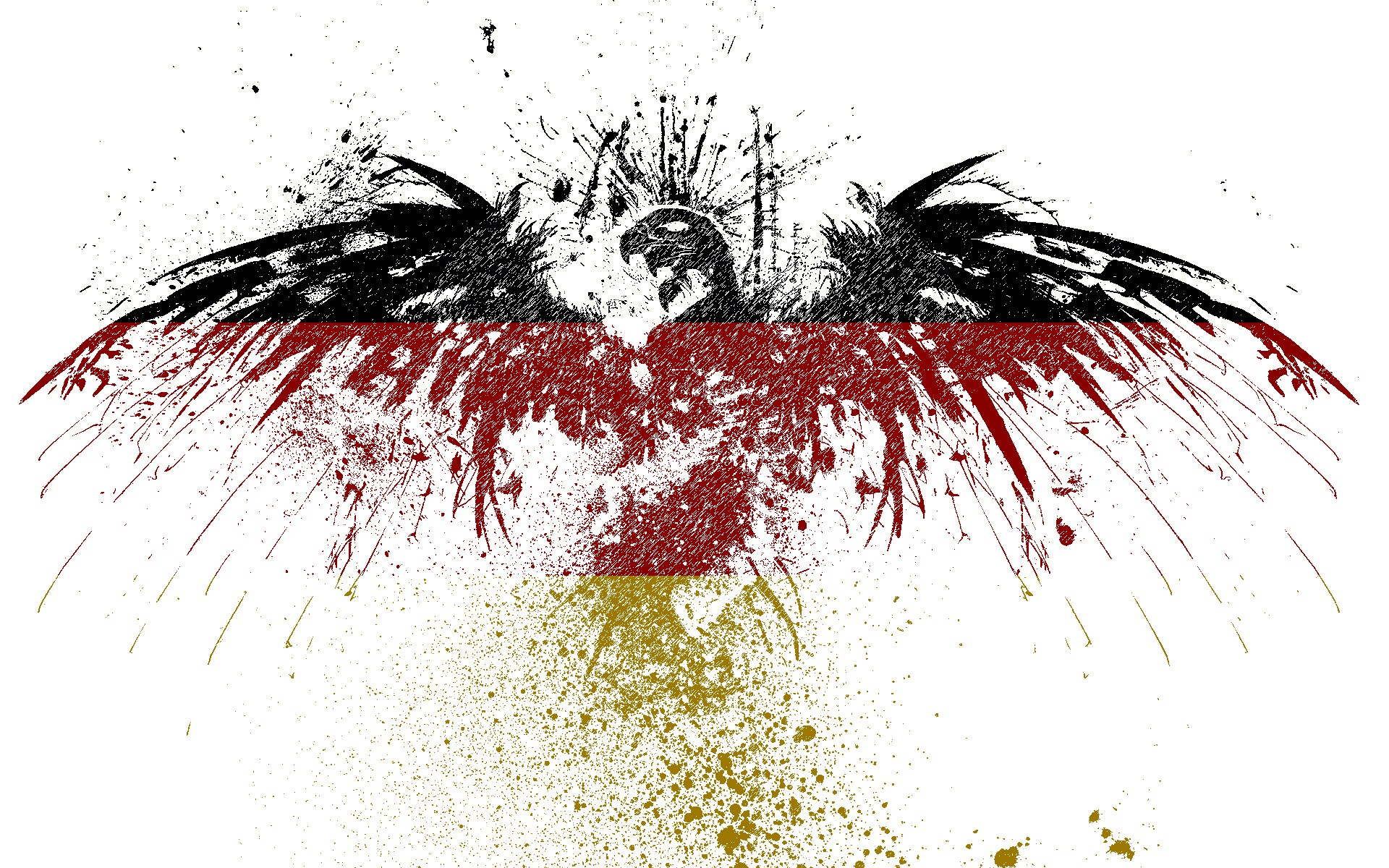 German flag eagle art