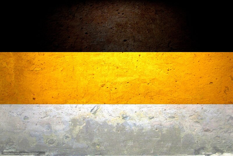 German Flag on Concrete — Black