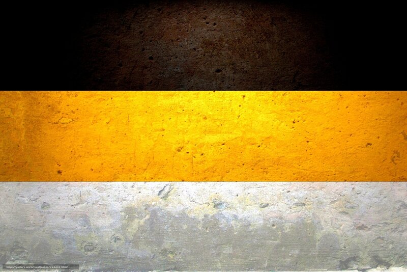 German Flag on Concrete