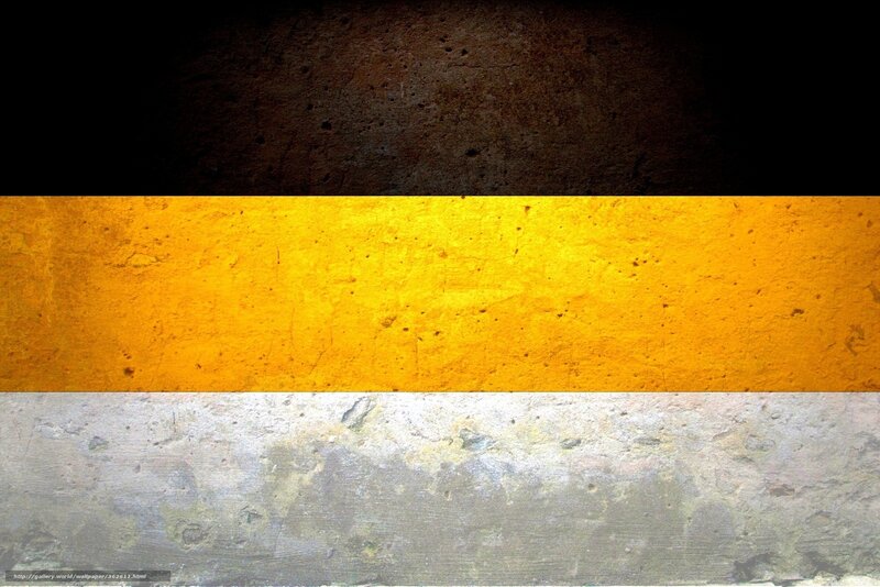 German flag on concrete wall