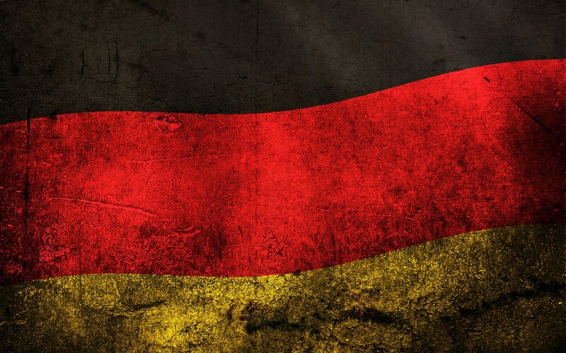 German Flag on Textured Surface