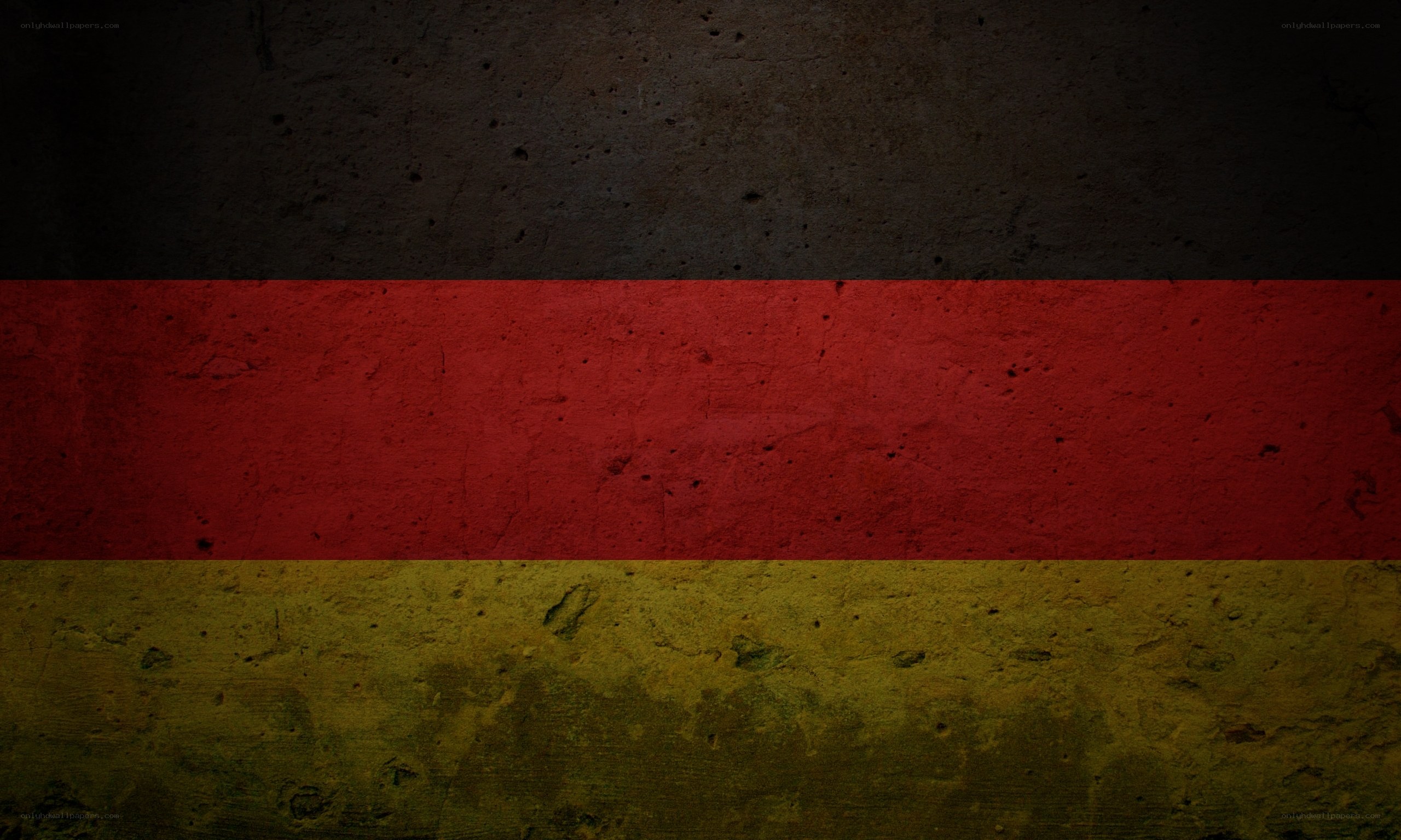German flag on textured wall