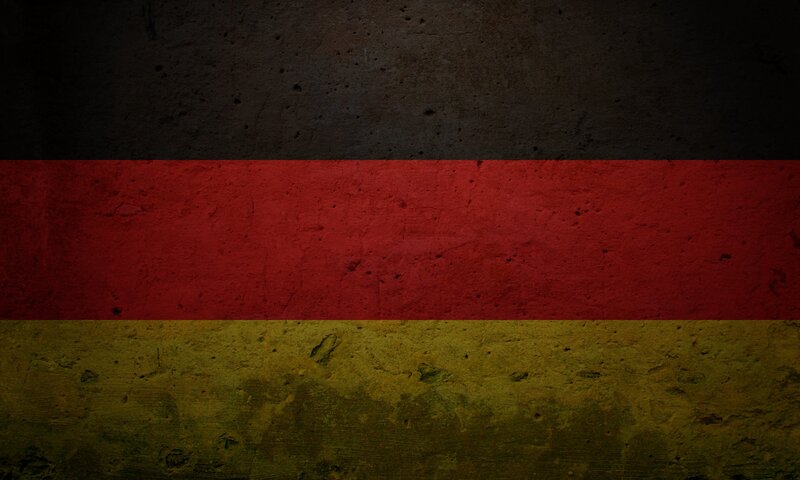 German Flag on Wall — Black, Dramatic