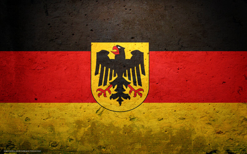 German Flag on Wall — Black