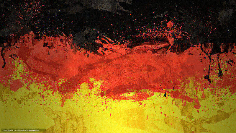 German Flag Splatter