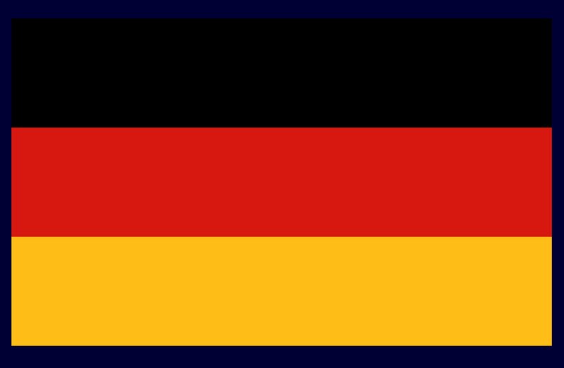 German flag with border
