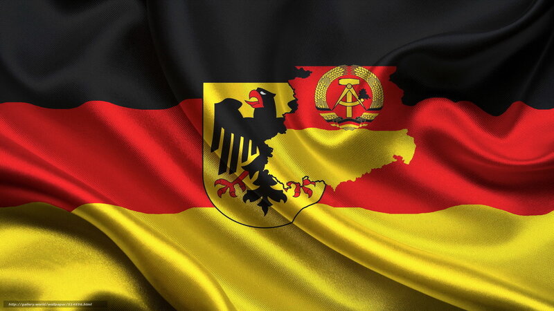 German flag with coat of arms