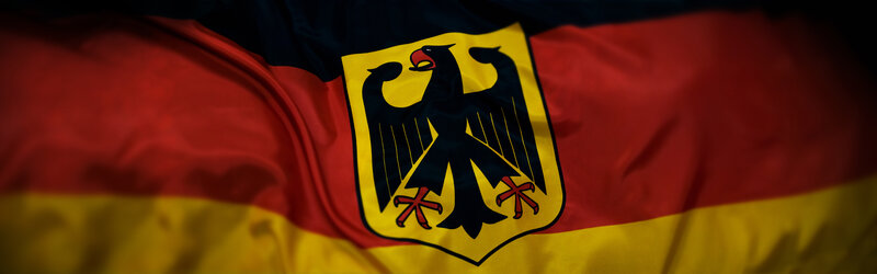 German flag with coat of arms