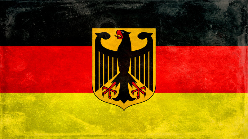 German flag with coat of arms