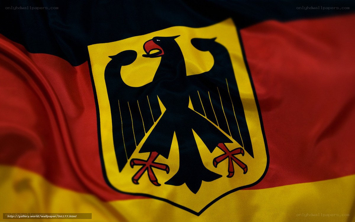 German flag with coat of arms