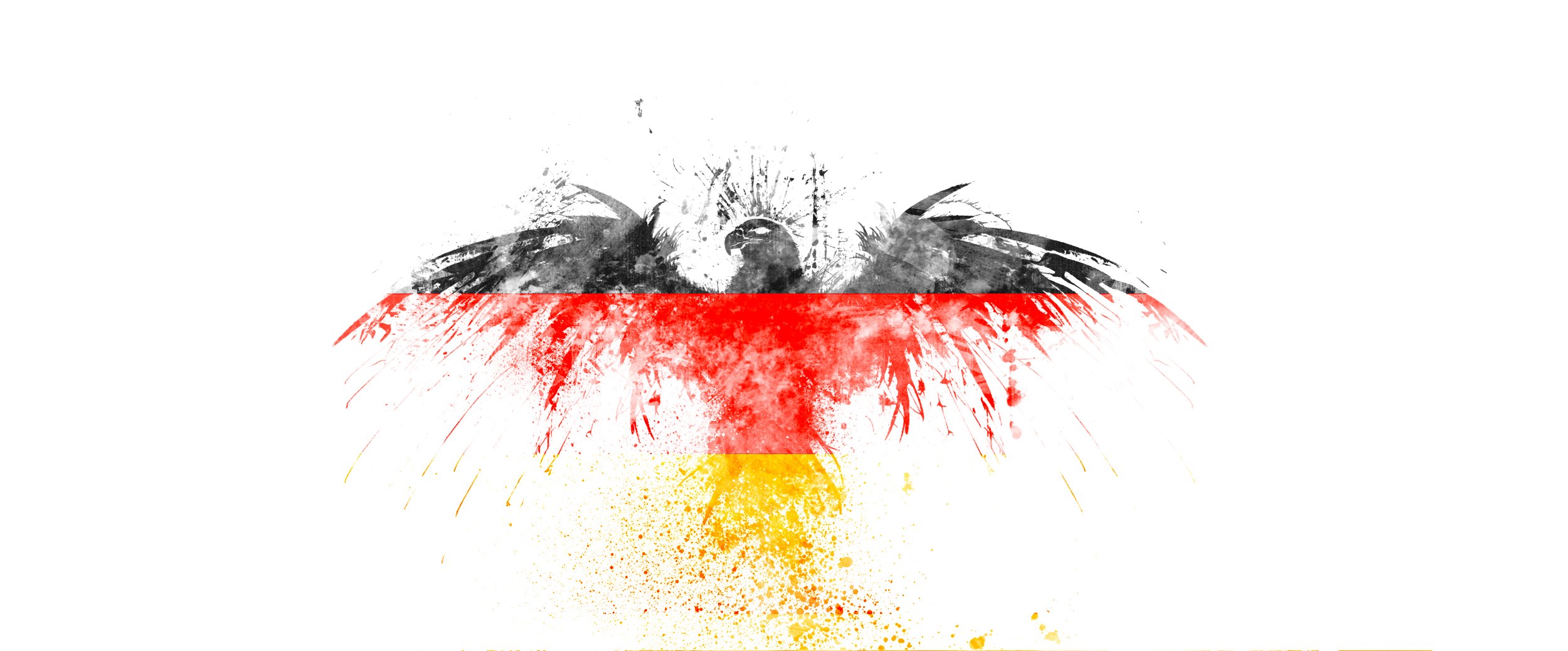 German flag with eagle art