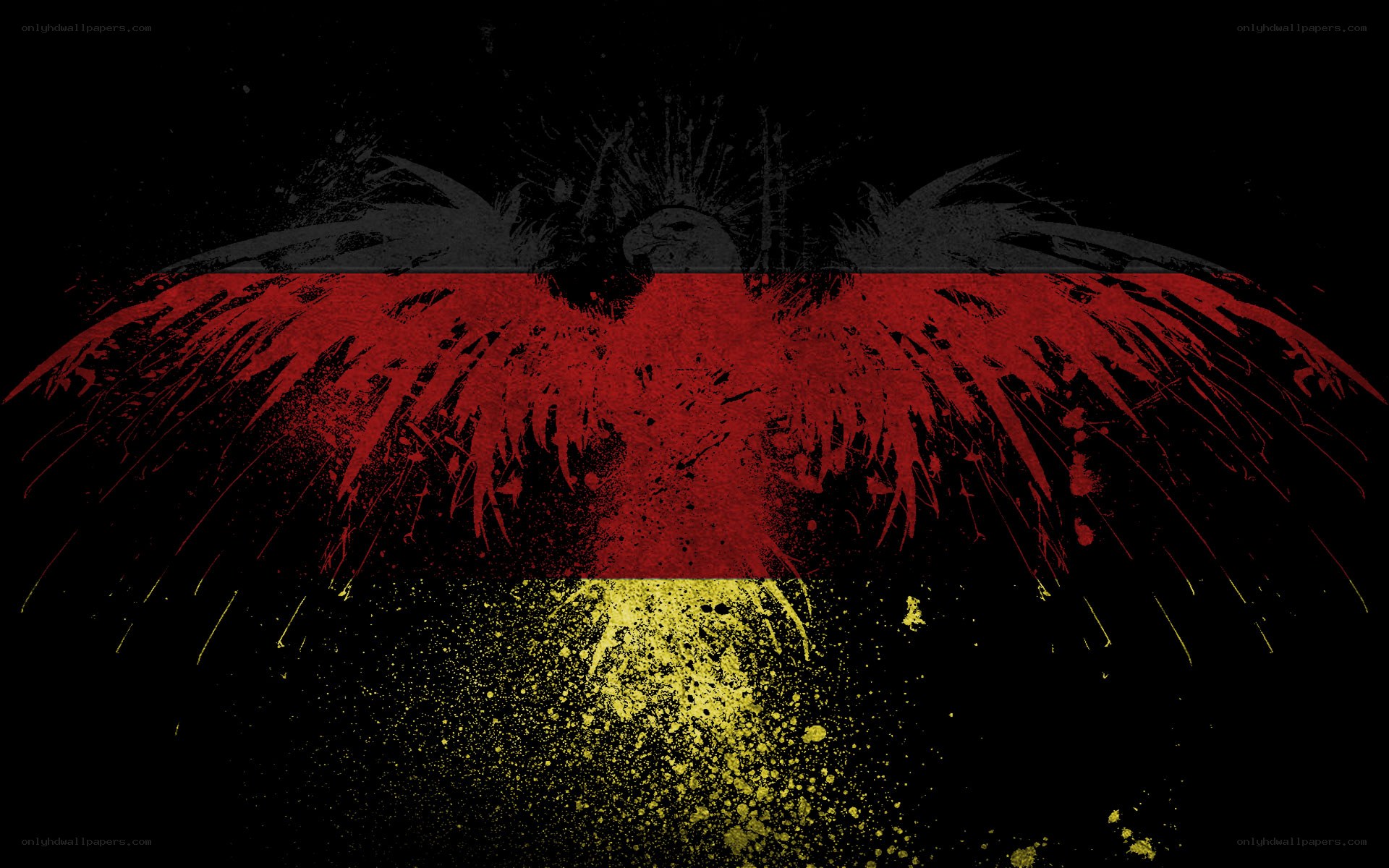 German flag with eagle design
