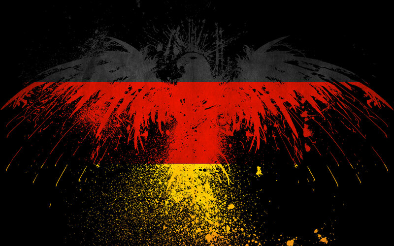 German flag with eagle design