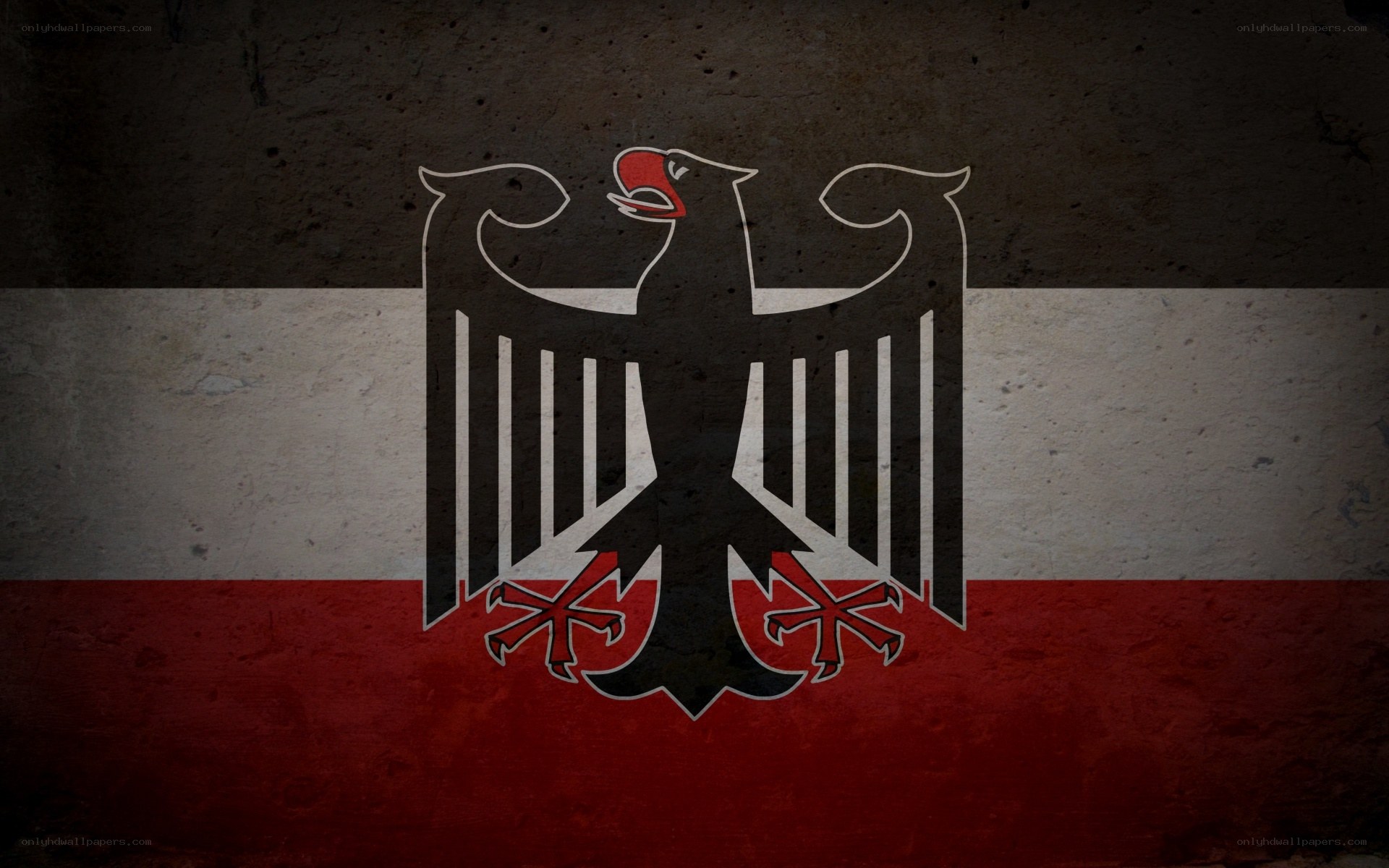 German flag with eagle emblem