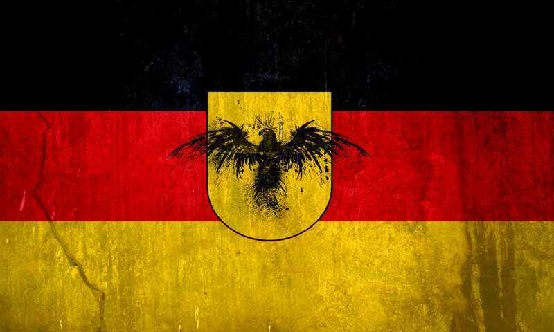 German flag with eagle emblem