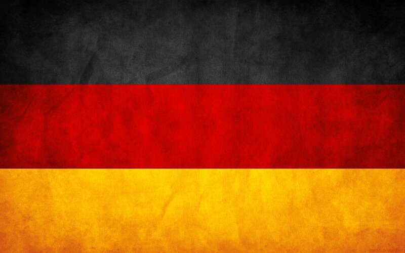 German flag with grunge texture