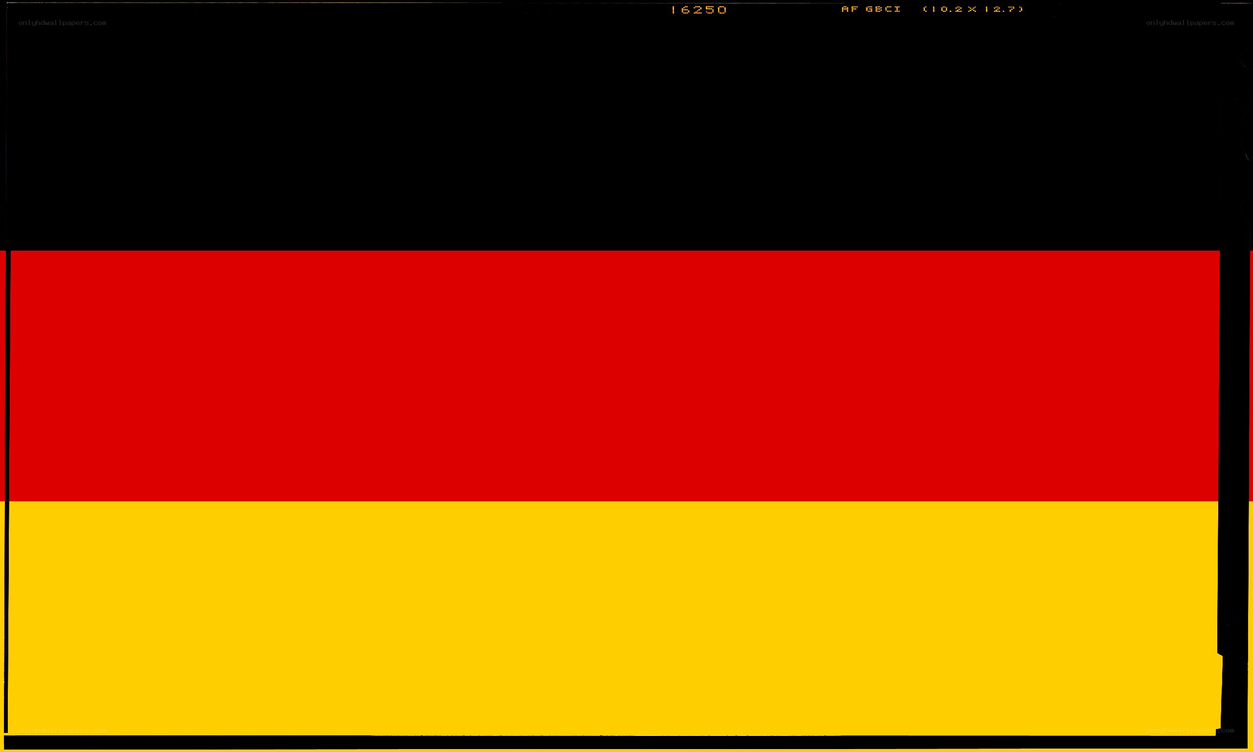 German flag with metadata overlay