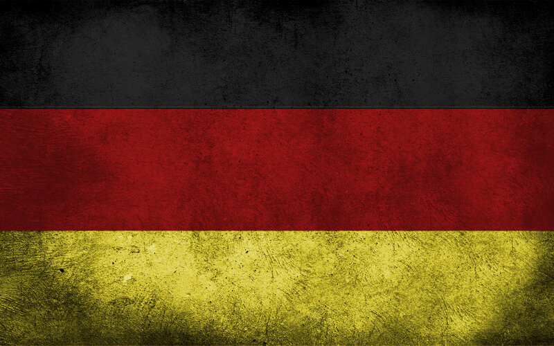 German Flag with Texture — Black
