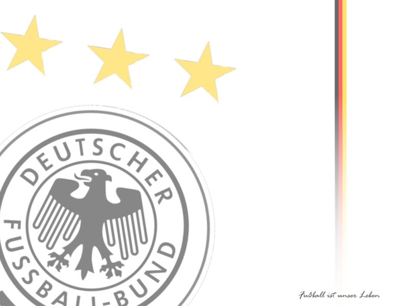 German Football Emblem — White