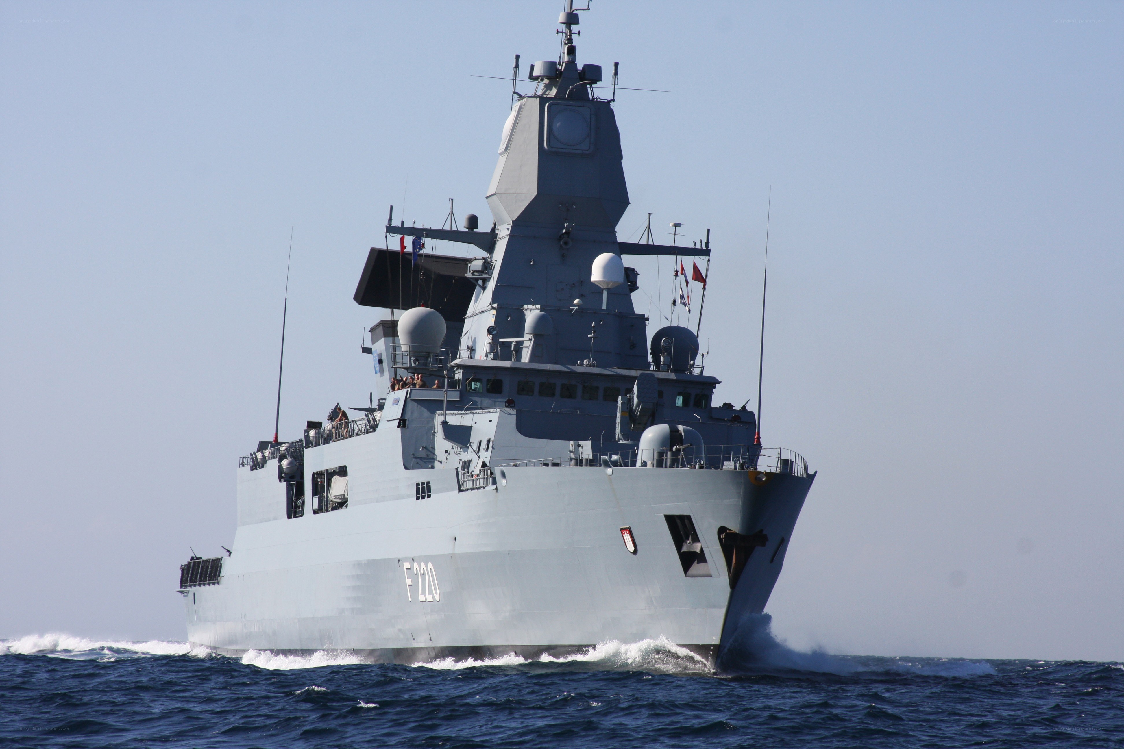 German frigate at sea