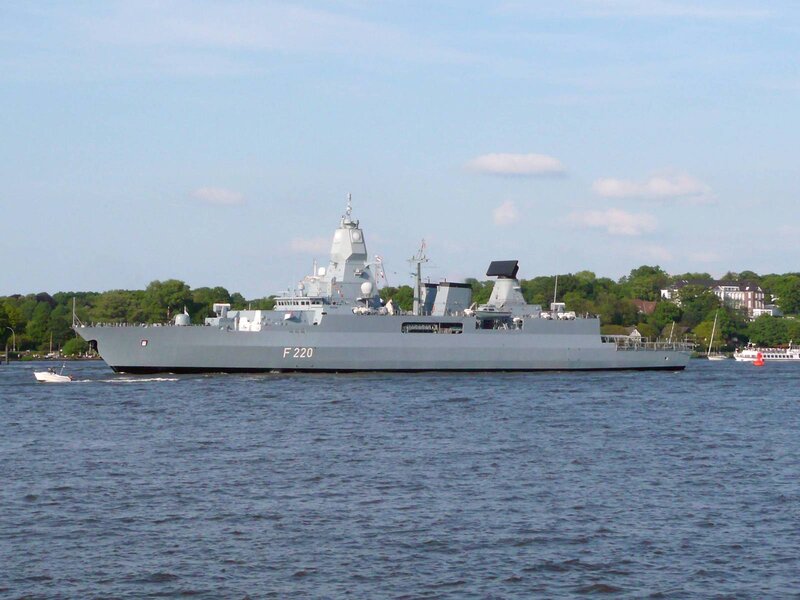 German Frigate F220 — Gray, Calm