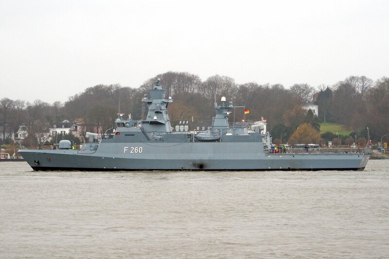 German Frigate F260 — Gray, Calm