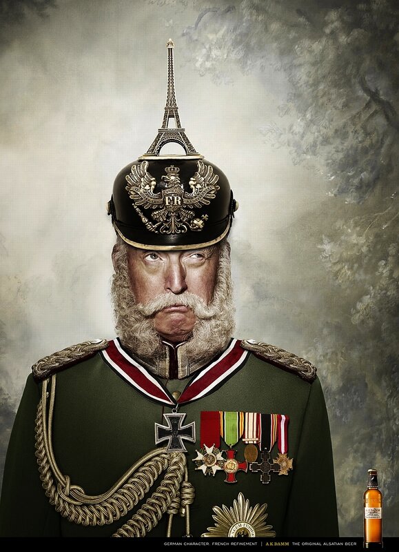 German general with Eiffel Tower helmet