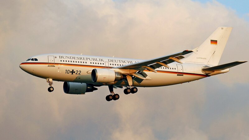 German government aircraft in flight