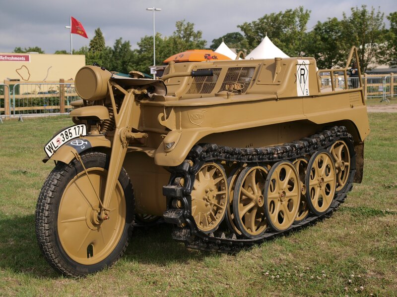 German half-track military vehicle