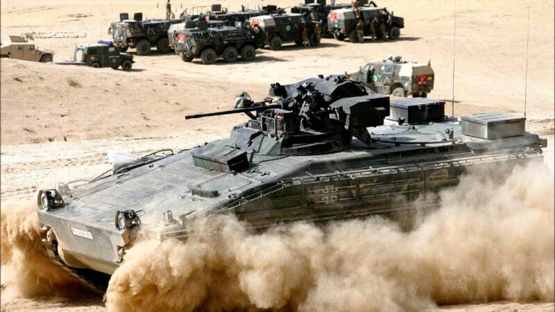 German Infantry Fighting Vehicle — Brown, Action