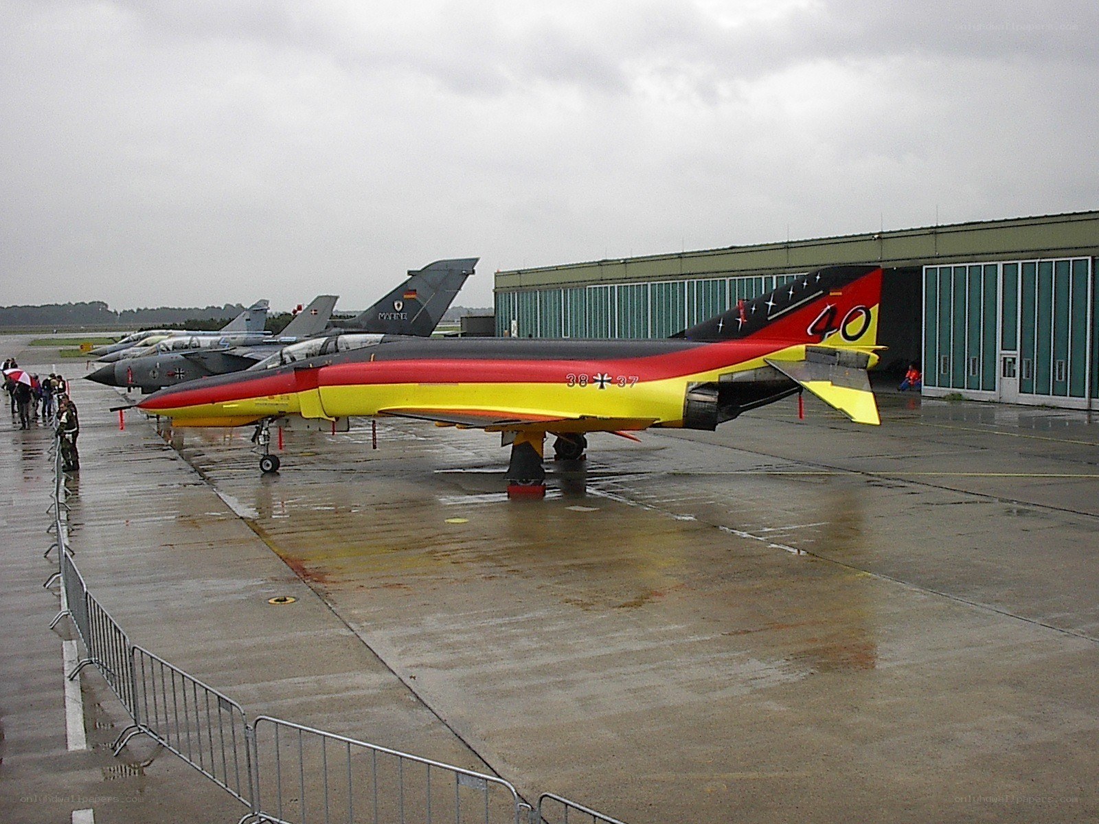 German jet aircraft display