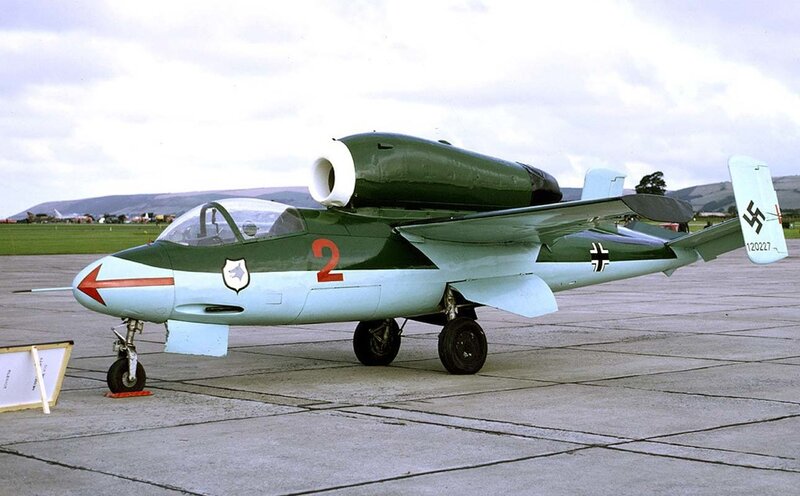 German jet fighter on display