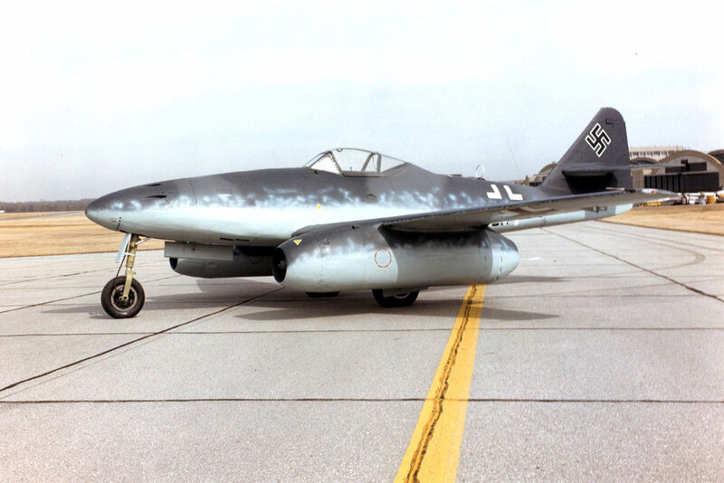 German jet fighter on tarmac