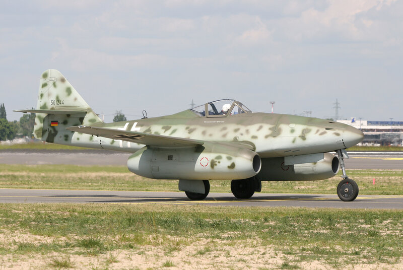 German jet on runway