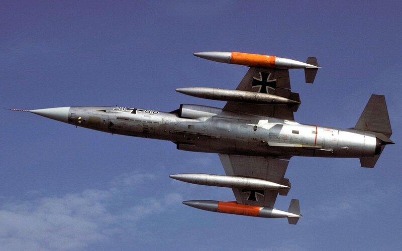 German jet with missiles