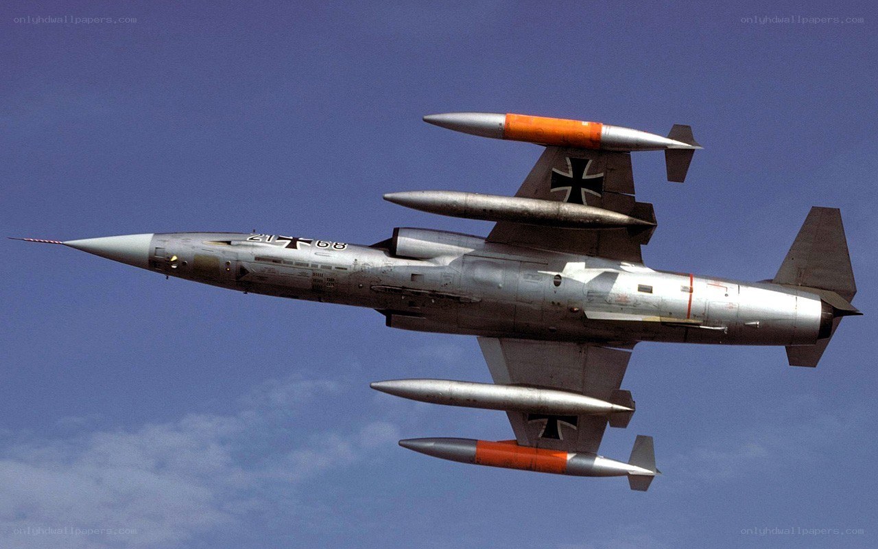 German jet with missiles