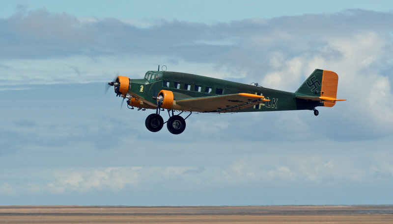 German military aircraft in flight