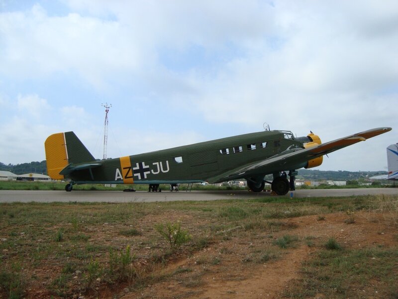 German military aircraft on display