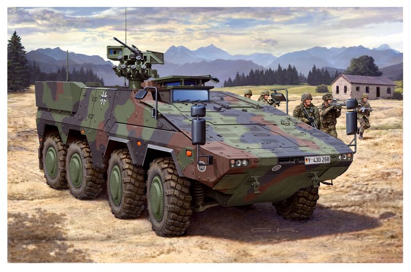 German Military Armored Vehicle — Green
