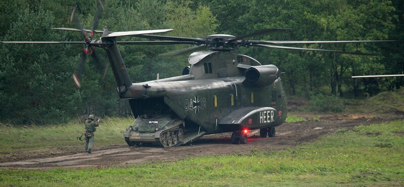 German Military Helicopter