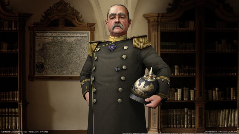 German military officer in library
