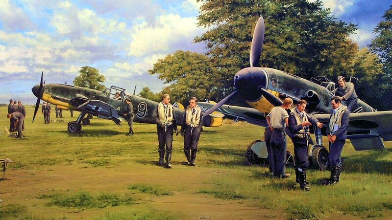 German Pilots with Aircraft