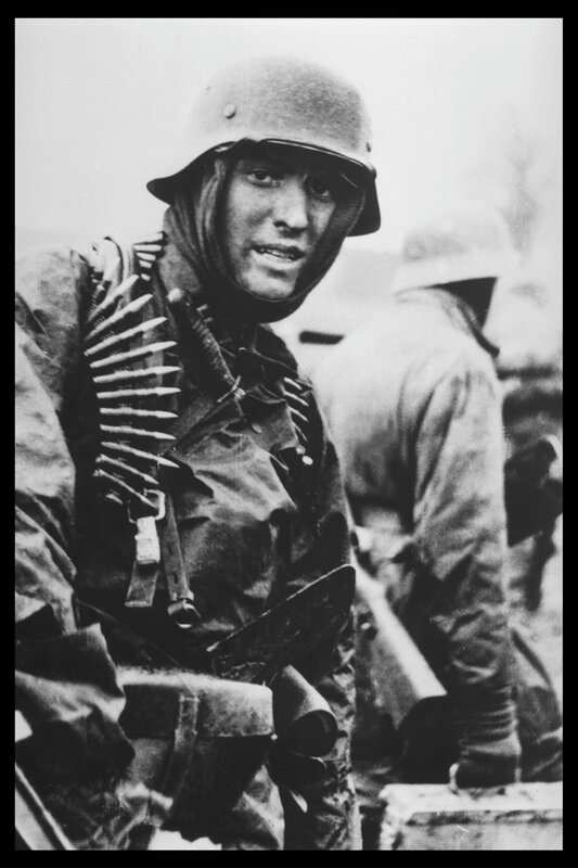 German soldier in combat
