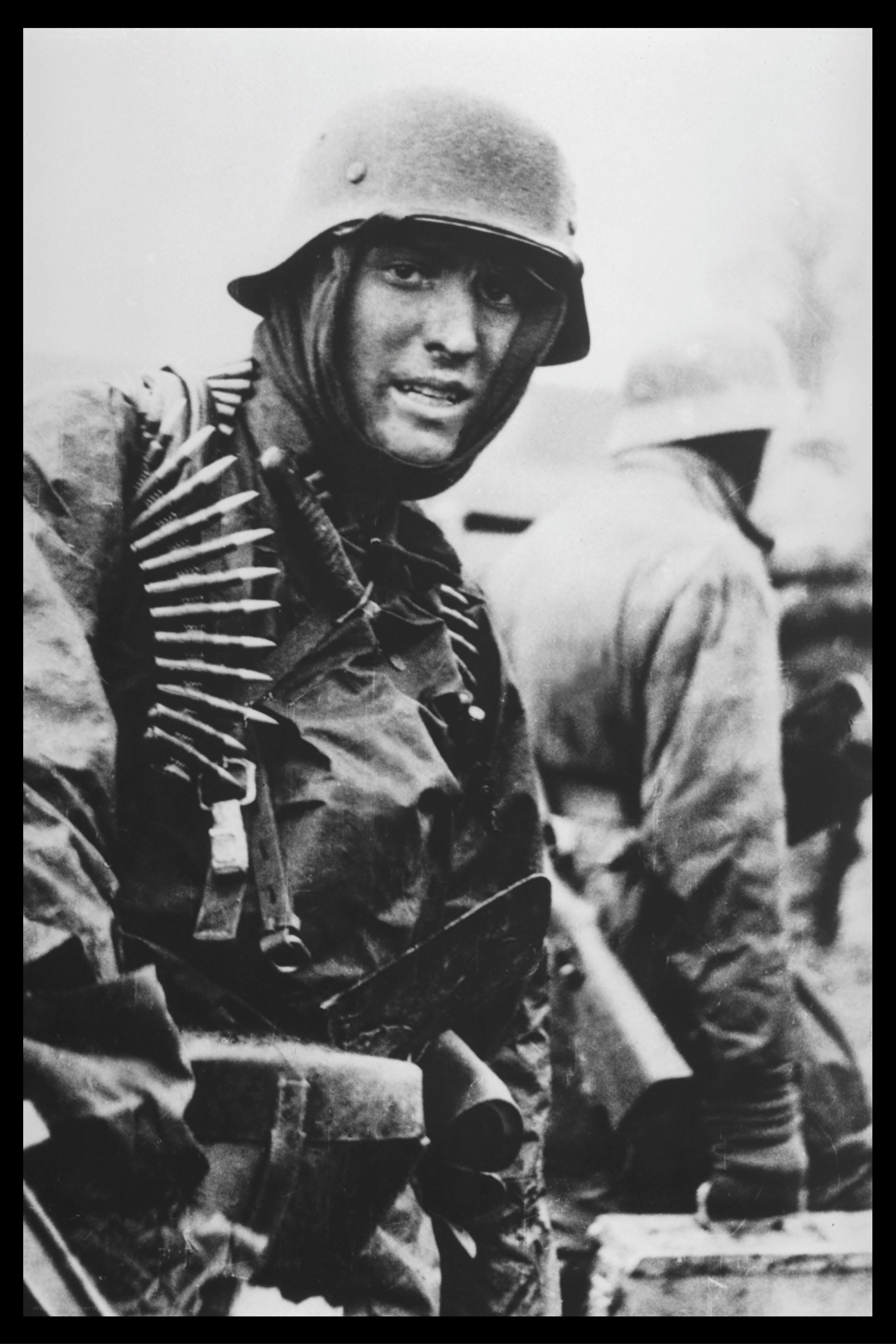 German soldier in combat